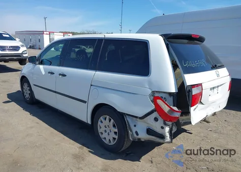 2007 Honda Odyssey Lx from USA, damaged, VIN 5FNRL38207B069756